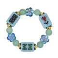 DOT, BAM, CRAK! Mahjong Blue Tile Bracelet