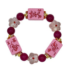 DOT, BAM, CRAK! Mahjong Bubblegum Tile Bracelet