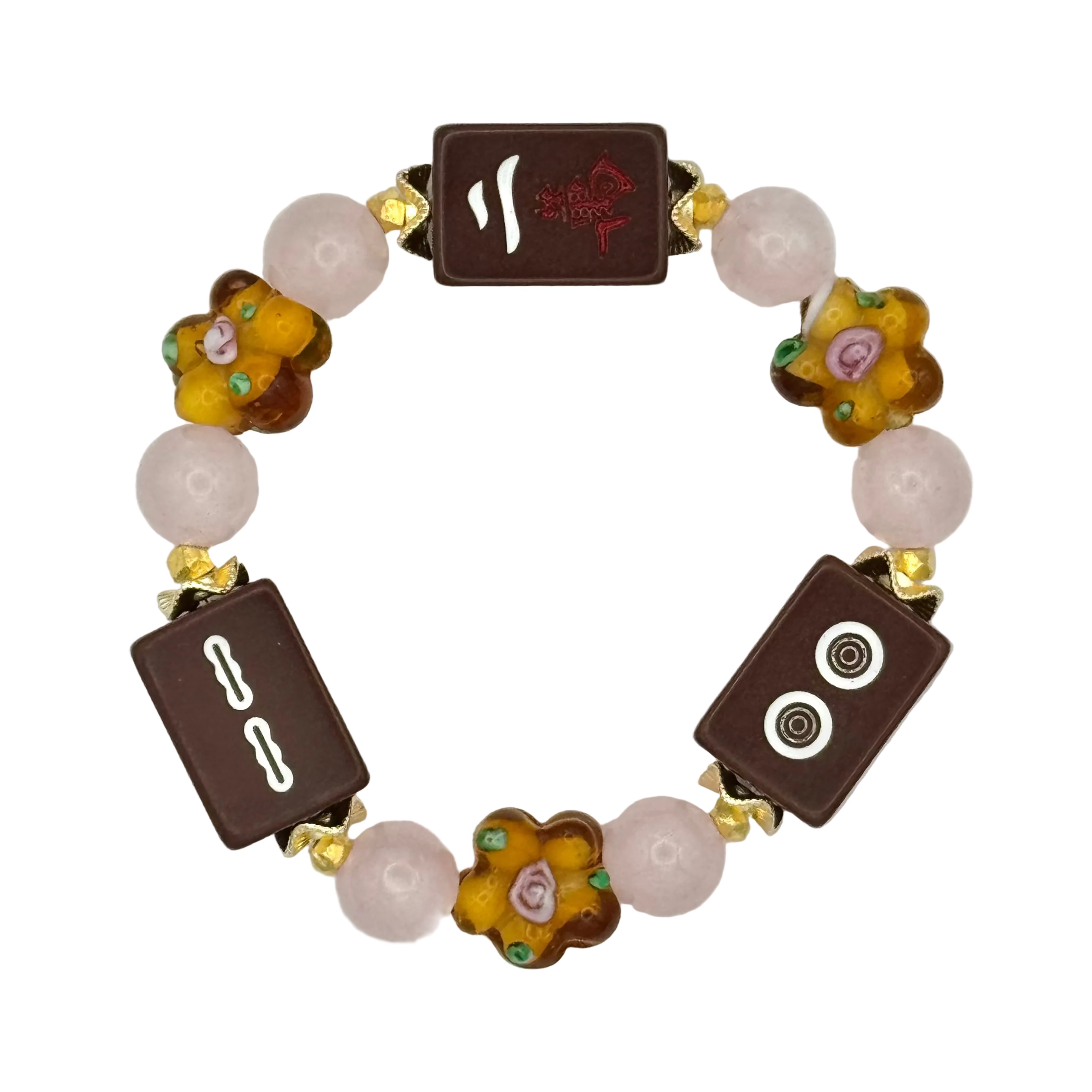 DOT, BAM, CRAK! Mahjong Chocolate Tile Bracelet
