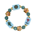 DOT, BAM, CRAK! Mahjong Blue Tile Bracelet