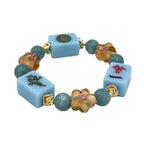 DOT, BAM, CRAK! Mahjong Blue Tile Bracelet