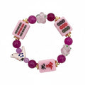 DOT, BAM, CRAK! Mahjong Light Pink Tile Bracelet