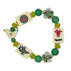 DOT, BAM, CRAK! Mahjong Ivory Tile Bracelet