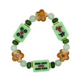 DOT, BAM, CRAK! Mahjong Green Tile Bracelet