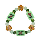 DOT, BAM, CRAK! Mahjong Green Tile Bracelet