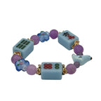 DOT, BAM, CRAK! Mahjong Blue Tile Bracelet