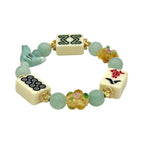DOT, BAM, CRAK! Mahjong Ivory Tile Bracelet