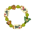 DOT, BAM, CRAK! Mahjong Ivory Tile Bracelet