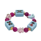 DOT, BAM, CRAK! Mahjong Blue Tile Bracelet