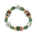 DOT, BAM, CRAK! Mahjong White Tile Bracelet