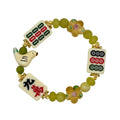 DOT, BAM, CRAK! Mahjong Ivory Tile Bracelet