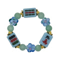 DOT, BAM, CRAK! Mahjong Blue Tile Bracelet