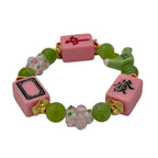 DOT, BAM, CRAK! Mahjong Bubblegum Tile Bracelet