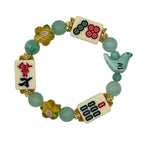 DOT, BAM, CRAK! Mahjong Ivory Tile Bracelet