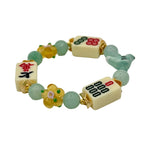 DOT, BAM, CRAK! Mahjong Ivory Tile Bracelet