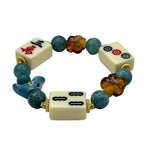 DOT, BAM, CRAK! Mahjong Ivory Tile Bracelet