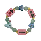 DOT, BAM, CRAK! Mahjong Bubblegum Tile Bracelet