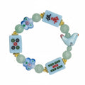 DOT, BAM, CRAK! Mahjong Blue Tile Bracelet