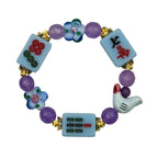 DOT, BAM, CRAK! Mahjong Blue Tile Bracelet