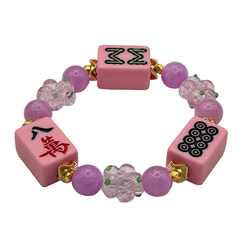DOT, BAM, CRAK! Mahjong Bubblegum Tile Bracelet