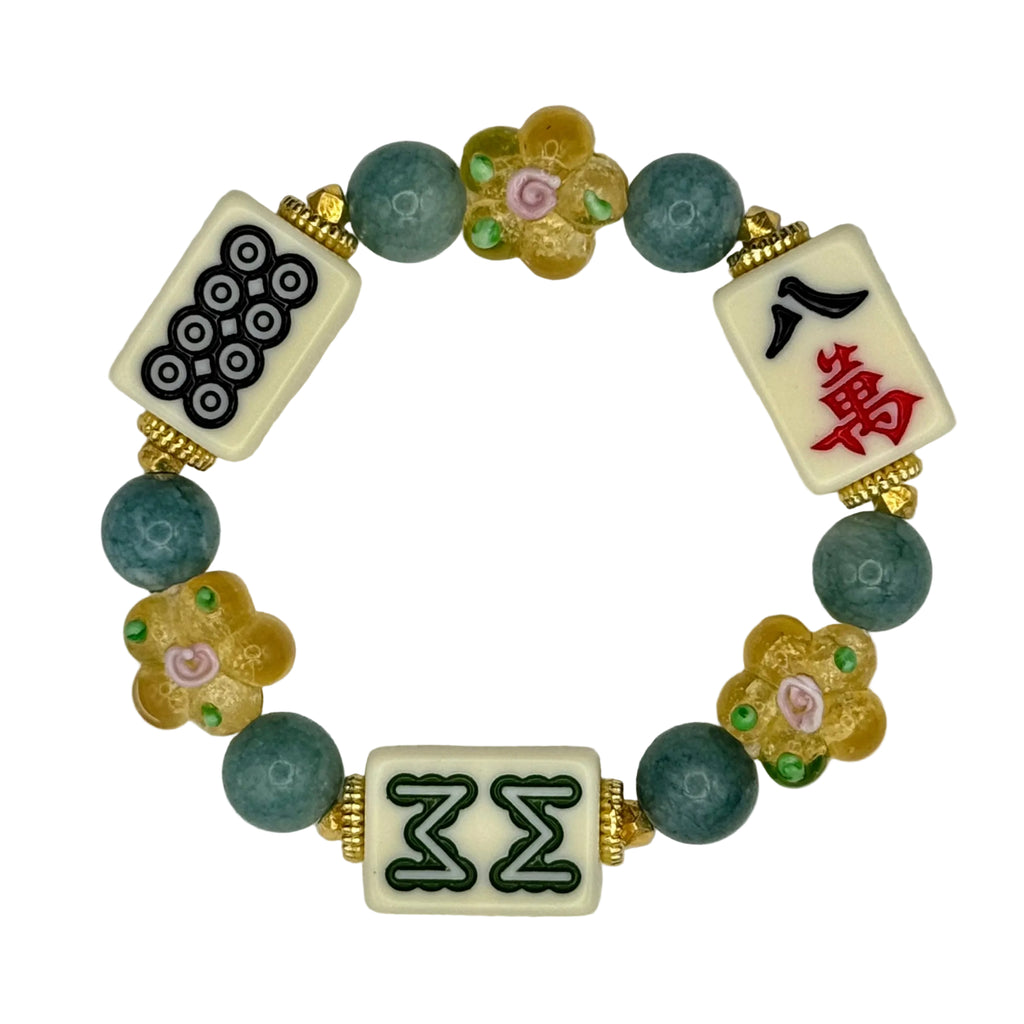 DOT, BAM, CRAK! Mahjong Ivory Tile Bracelet