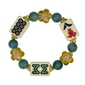 DOT, BAM, CRAK! Mahjong Ivory Tile Bracelet