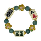 DOT, BAM, CRAK! Mahjong Ivory Tile Bracelet