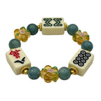 DOT, BAM, CRAK! Mahjong Ivory Tile Bracelet