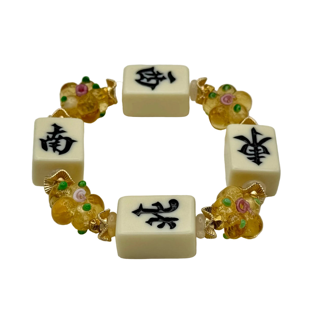 NEWS! Mahjong Ivory Tile Bracelet