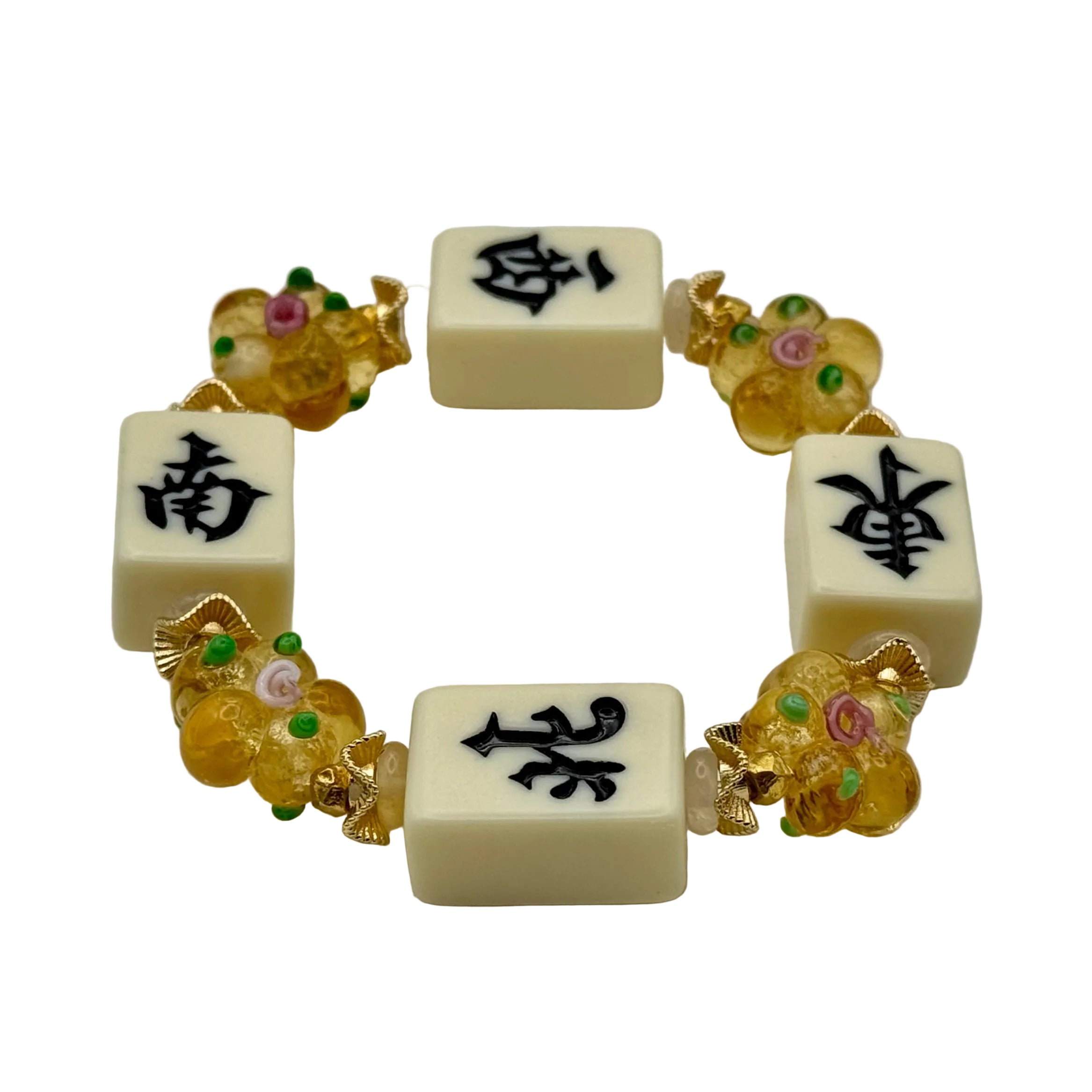 NEWS! Mahjong Ivory Tile Bracelet
