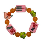 DOT, BAM, CRAK! Mahjong Bubblegum Tile Bracelet
