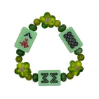 Green Mini Mahjong Tile Bracelet