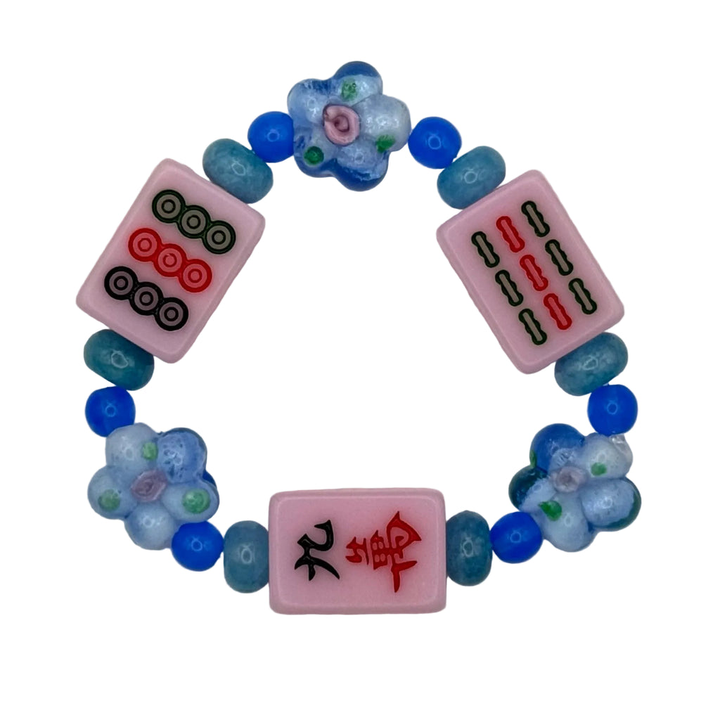 Light Pink Mini Mahjong Tile Bracelet
