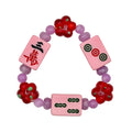 Bubblegum Mini Mahjong Tile Bracelet