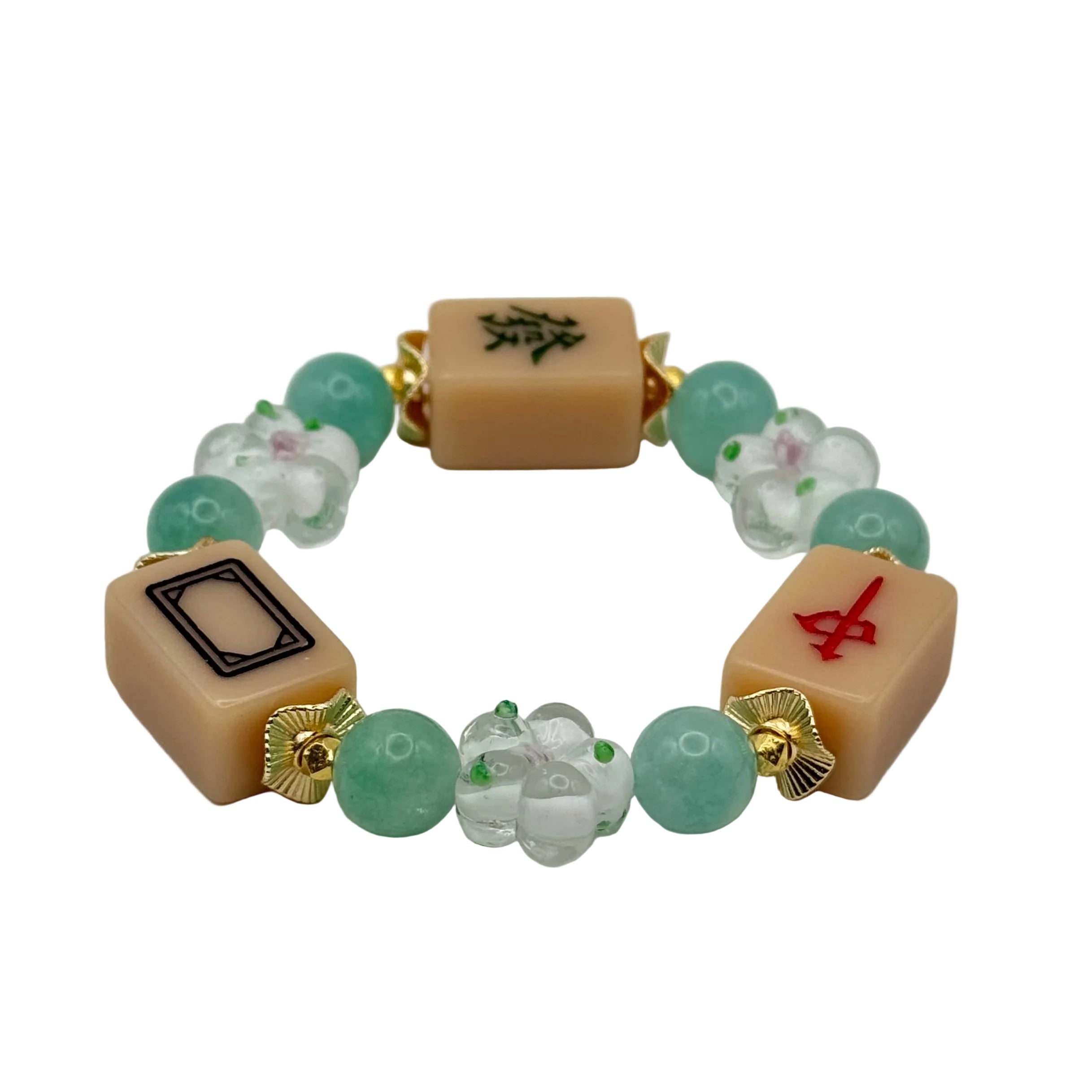 DOT, BAM, CRAK! Mahjong Nude Tile Bracelet