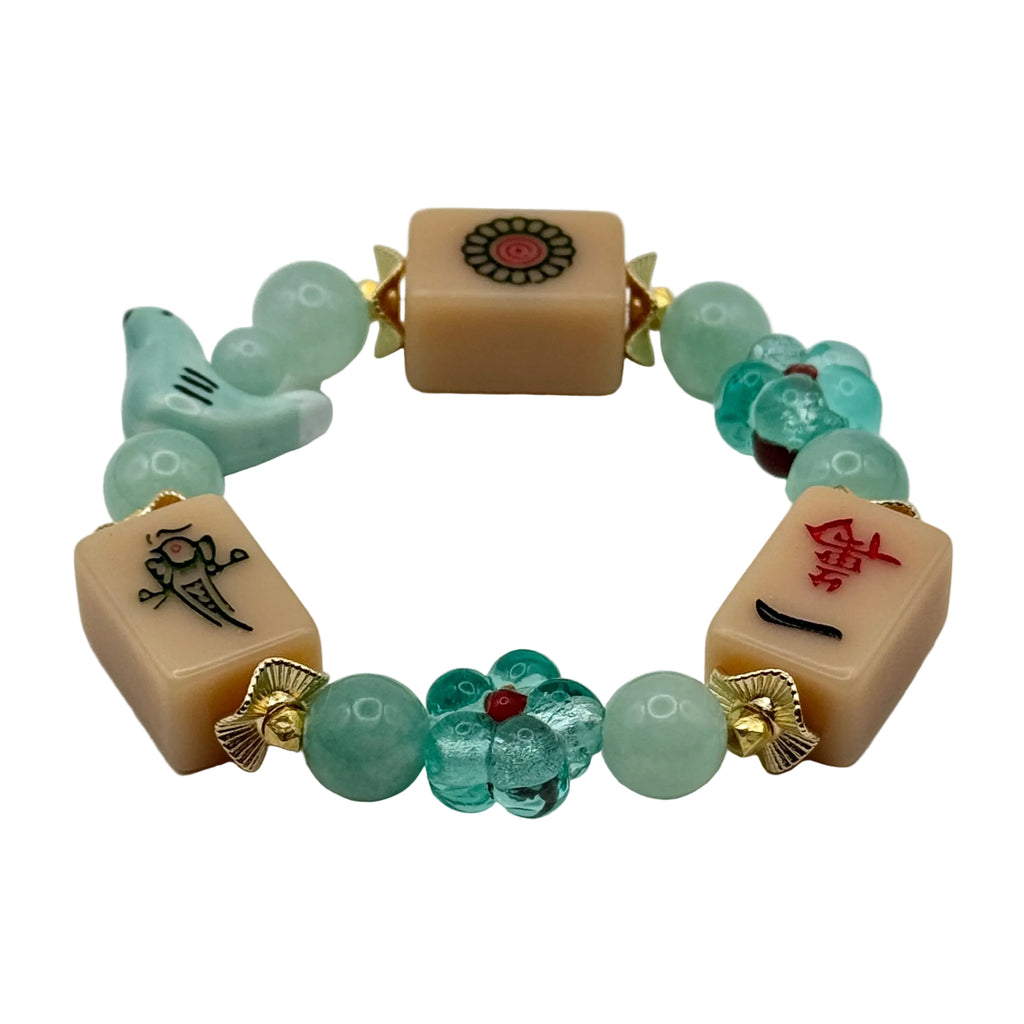 DOT, BAM, CRAK! Mahjong Nude Tile Bracelet