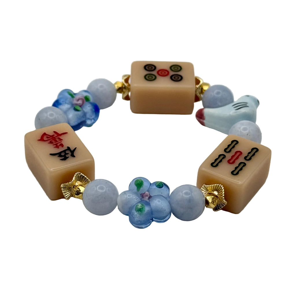 DOT, BAM, CRAK! Mahjong Nude Tile Bracelet