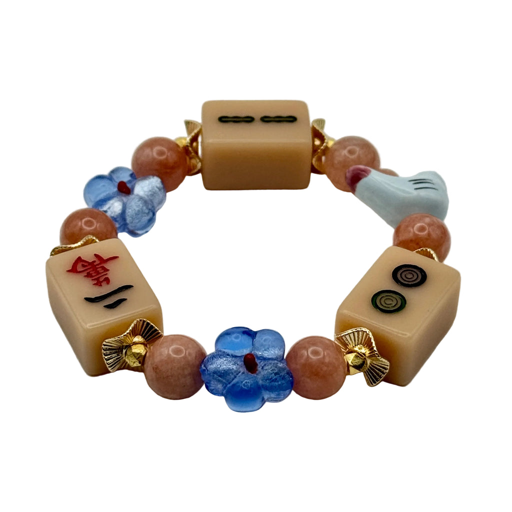 DOT, BAM, CRAK! Mahjong Nude Tile Bracelet
