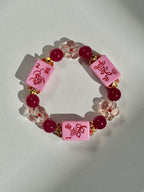 DOT, BAM, CRAK! Mahjong Bubblegum Tile Bracelet