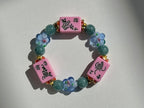 DOT, BAM, CRAK! Mahjong Bubblegum Tile Bracelet