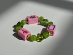 DOT, BAM, CRAK! Mahjong Bubblegum Tile Bracelet