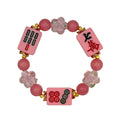 DOT, BAM, CRAK! Mahjong Bubblegum Tile Bracelet