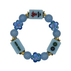 DOT, BAM, CRAK! Mahjong Blue Tile Bracelet