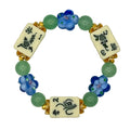 DOT, BAM, CRAK! Mahjong Cream Tile Bracelet