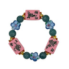 DOT, BAM, CRAK! Mahjong Bubblegum Tile Bracelet