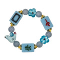 DOT, BAM, CRAK! Mahjong Blue Tile Bracelet
