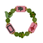 DOT, BAM, CRAK! Mahjong Bubblegum Tile Bracelet