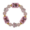 DOT, BAM, CRAK! Mahjong Light Pink Tile Bracelet
