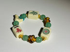 DOT, BAM, CRAK! Mahjong Cream Tile Bracelet