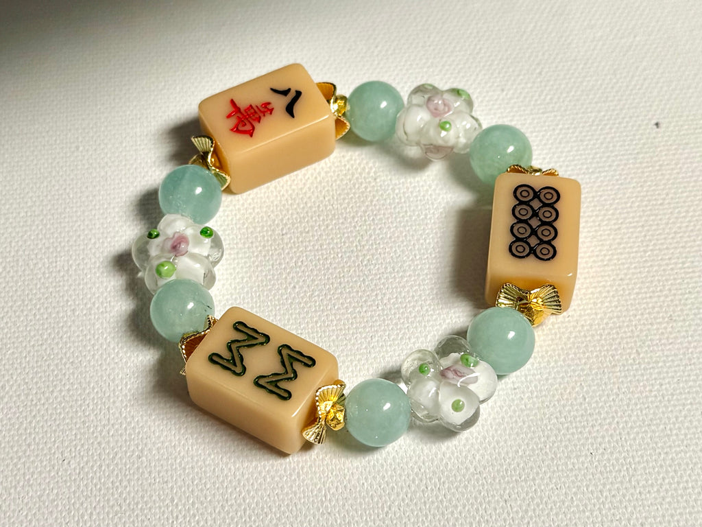 DOT, BAM, CRAK! Mahjong Nude Tile Bracelet